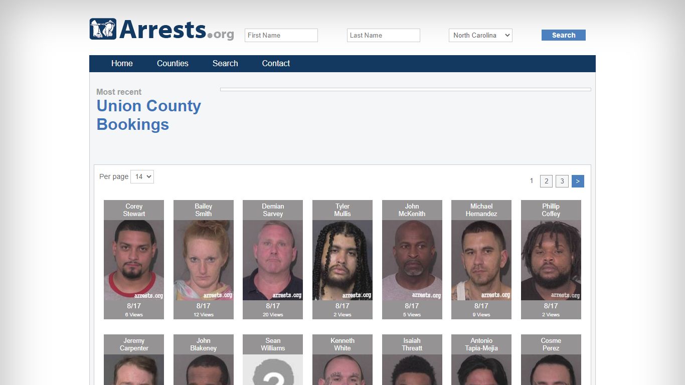 Union County Arrests and Inmate Search